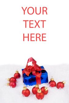 Card With Red Spheres Stock Image Card With Red Spheres Stock Image