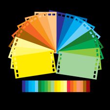 Rainbow Colour Film Royalty Free Stock Photos