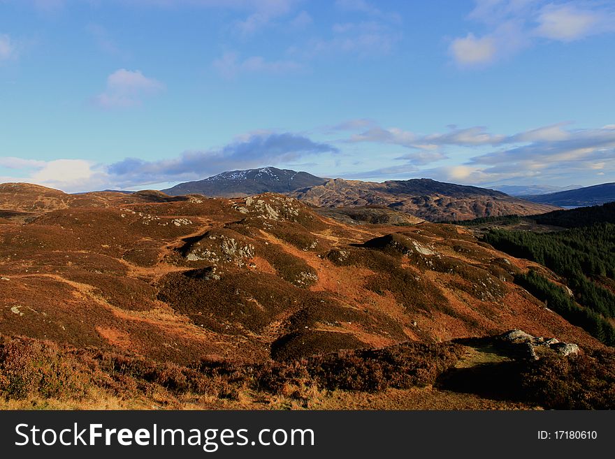 Picture taken from the top of a scottish mountain. Picture taken from the top of a scottish mountain.