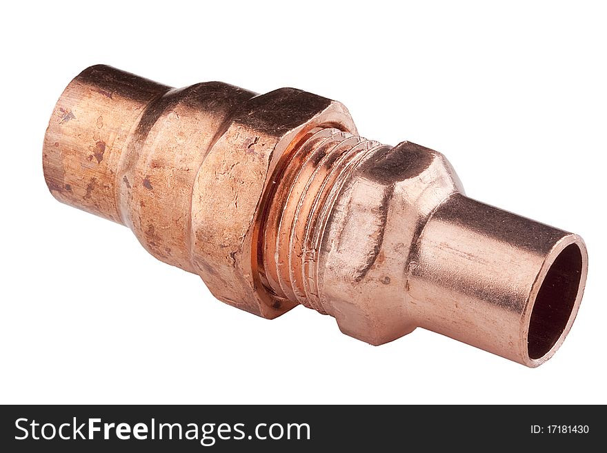 Copper accessories designed for mounting the water distribution system.