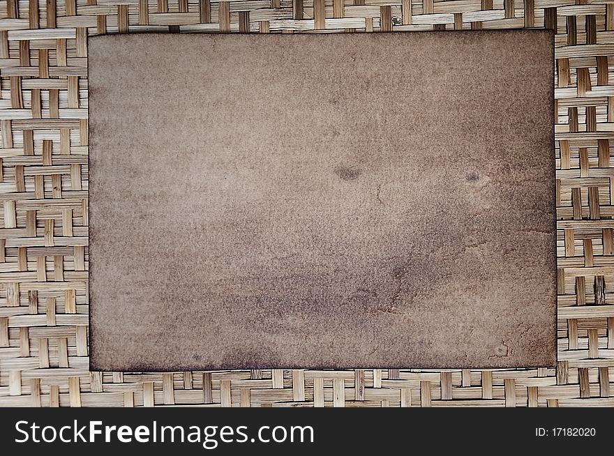 Old paper as bamboo wood background