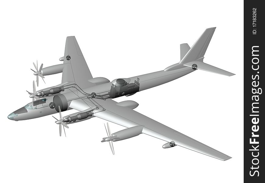 Reconstruction of plains developed by Tupolev bureau during nuclear aircraft develops. Reconstruction of plains developed by Tupolev bureau during nuclear aircraft develops.