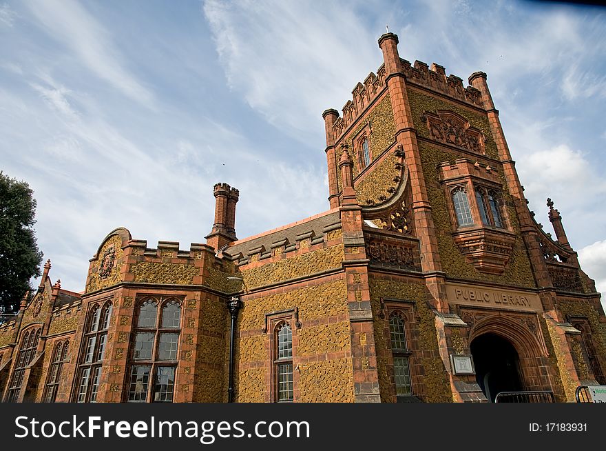 The old library at kings lynn in england. The old library at kings lynn in england