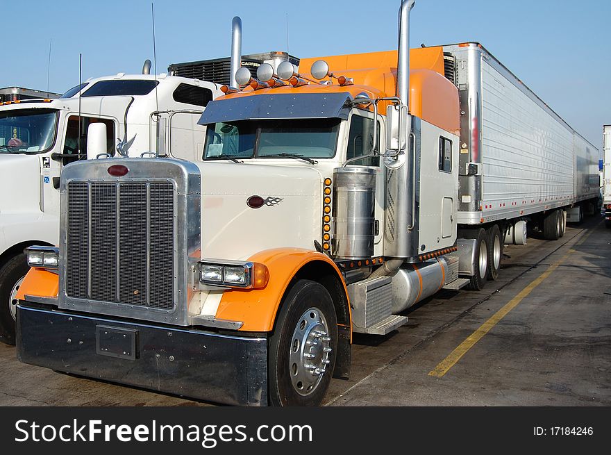 This is a dressed up large car/chicken truck. with a refrigerated reefer unit attached. This is a dressed up large car/chicken truck. with a refrigerated reefer unit attached.
