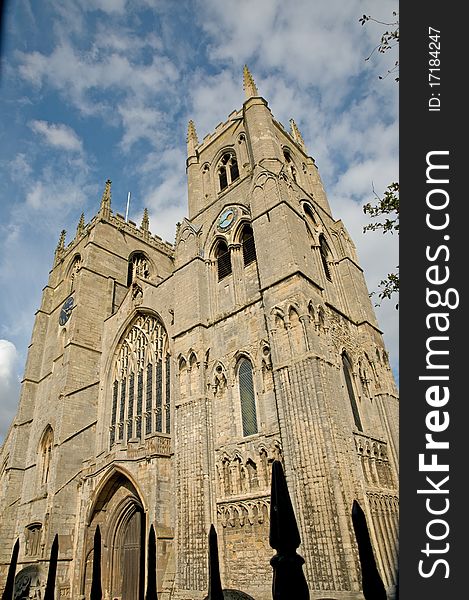 The cathedral of st margarets in kings lynn in england. The cathedral of st margarets in kings lynn in england