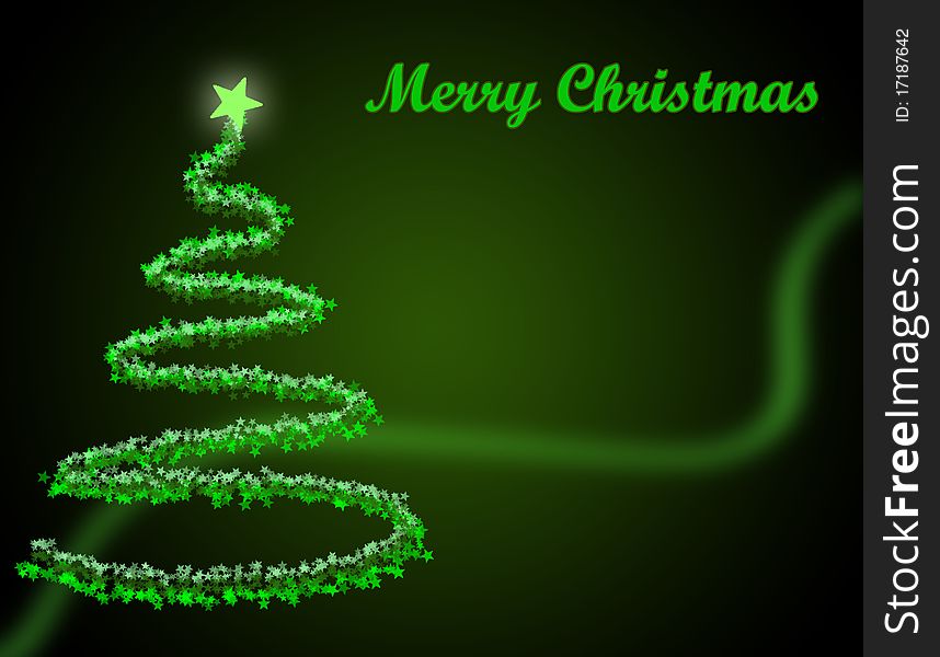 The best green Christmas tree background