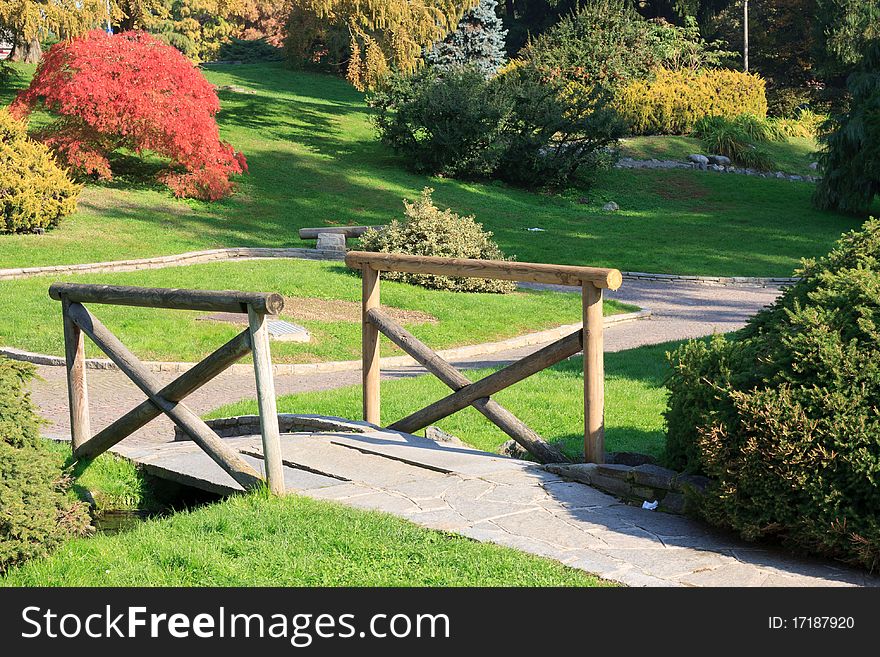 Turin Botanical Garden on a sunny day in autumn. Italy. Turin Botanical Garden on a sunny day in autumn. Italy