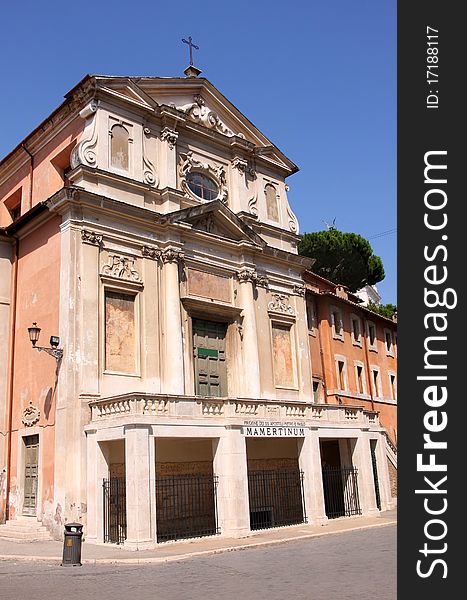 Mamertine prison in Rome, Italy