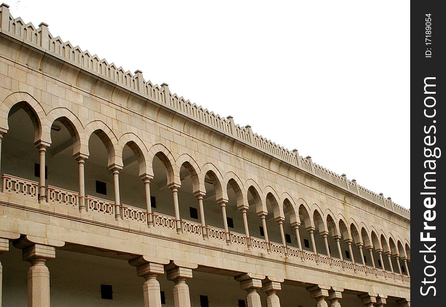 Old building with stone onstruction.Constructin is mainly using stones. The building was commissioned by H.E.H Nizam VII and designed by the Belgian architect Monsieur Jasper. Hyderabad,India. Old building with stone onstruction.Constructin is mainly using stones. The building was commissioned by H.E.H Nizam VII and designed by the Belgian architect Monsieur Jasper. Hyderabad,India