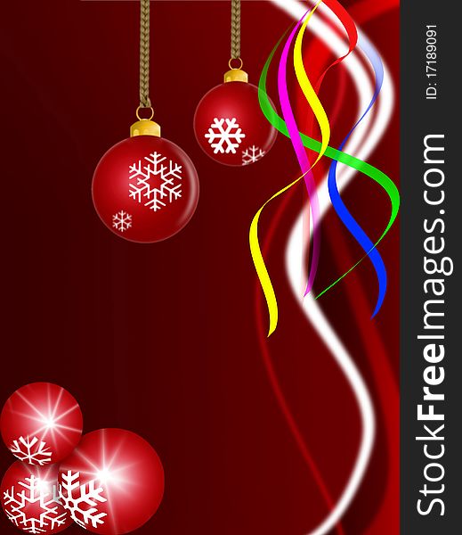 Colorful illustration of Christmas background