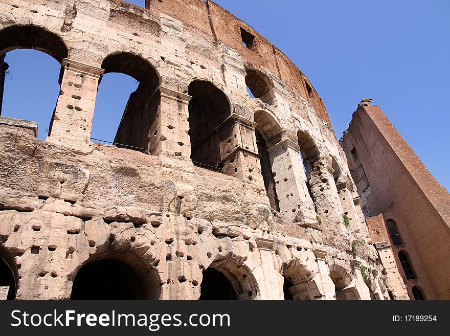 The Colosseum in Rome, Italy