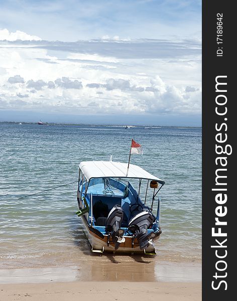 Boat at Kuta Beach, Bali. Boat at Kuta Beach, Bali