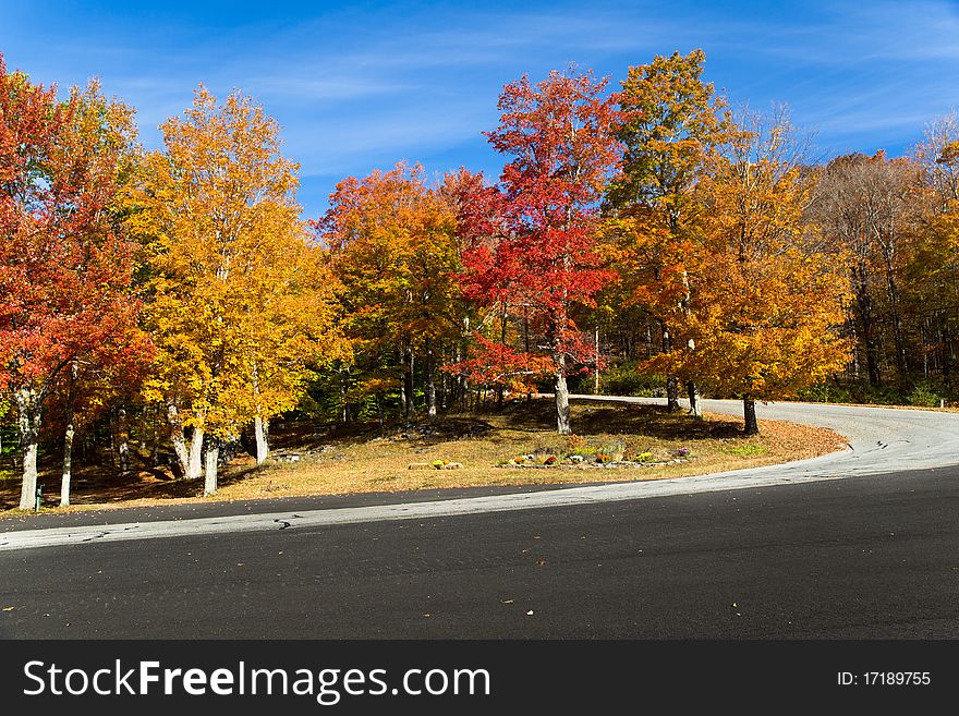 At skyline drive in Vermont