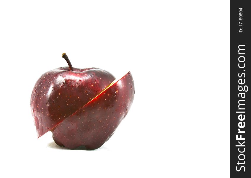 Red apple apart