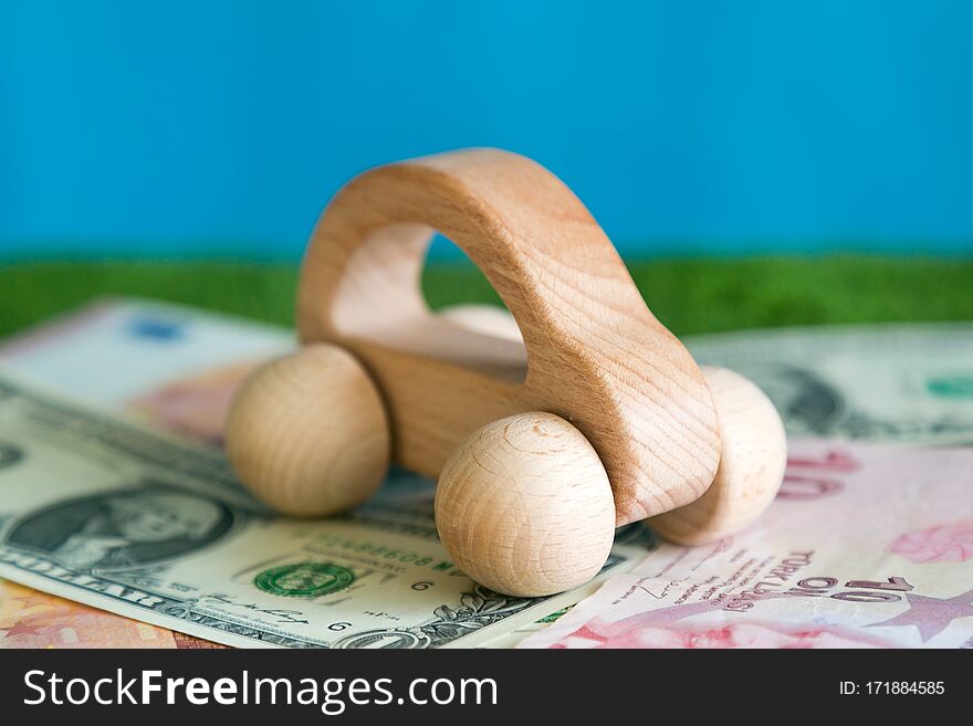 Savings On The Purchase Of A Car. Conceptual Photo