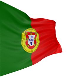 3D Portuguese Flag Stock Images