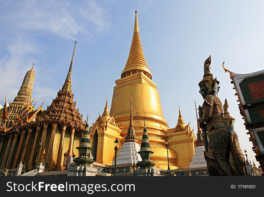 Golden Pagoda in Bangkok, Thailand