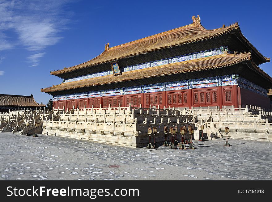 Lying at the center of Beijing, the Forbidden City, called Gu Gong, in Chinese, was the imperial palace during the Ming and Qing dynasties. Now known as the Palace Museum, it is to the north of Tiananmen Square. Lying at the center of Beijing, the Forbidden City, called Gu Gong, in Chinese, was the imperial palace during the Ming and Qing dynasties. Now known as the Palace Museum, it is to the north of Tiananmen Square.