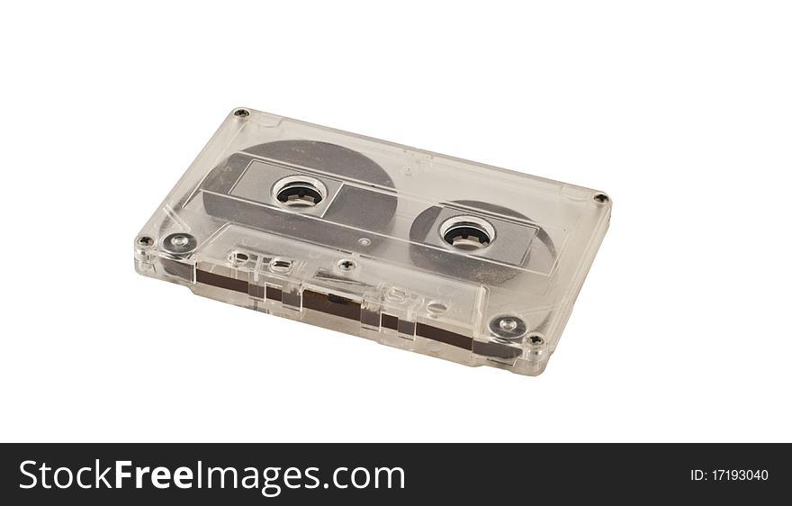 Cassette tapes isolated on a white background