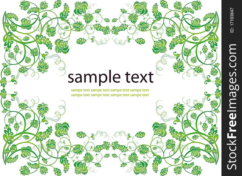 Vector floral vintage design elements