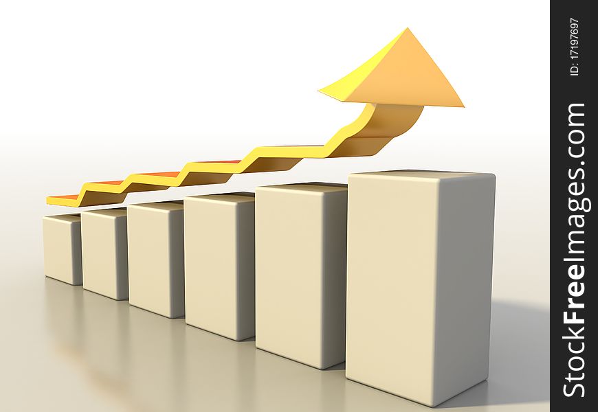 The graph of growth of the yellow arrows and boxes on the mirror surface â„–2