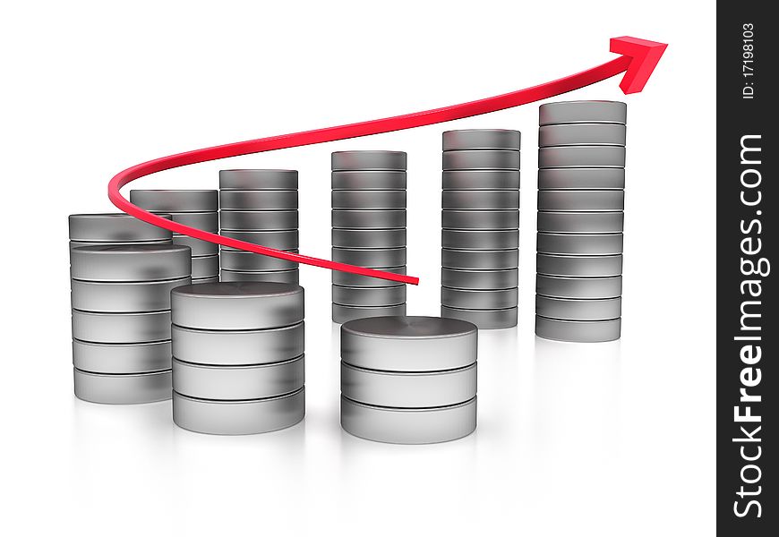 Schedule of steel barrels and red arrows