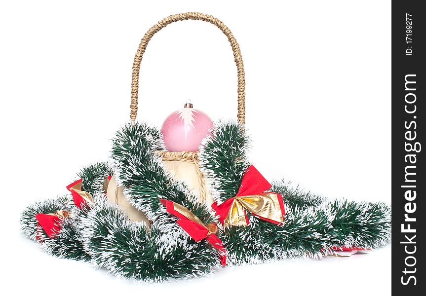 Christmas Ornament and the tinsel. Christmas Ornament and the tinsel