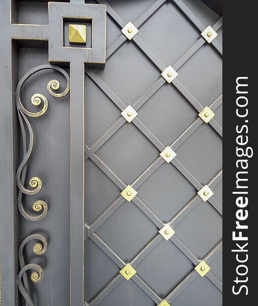 Decorative forged elements for processing modern metal gates