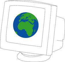 World Monitor Stock Photography World Monitor Stock Photography