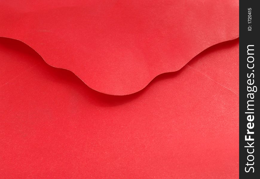 Red envelope with open flap. Red envelope with open flap