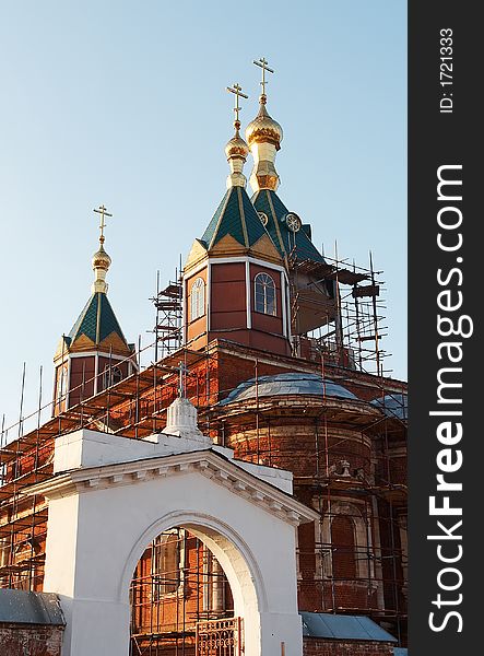 Old masonry church in Kolomna, Russia