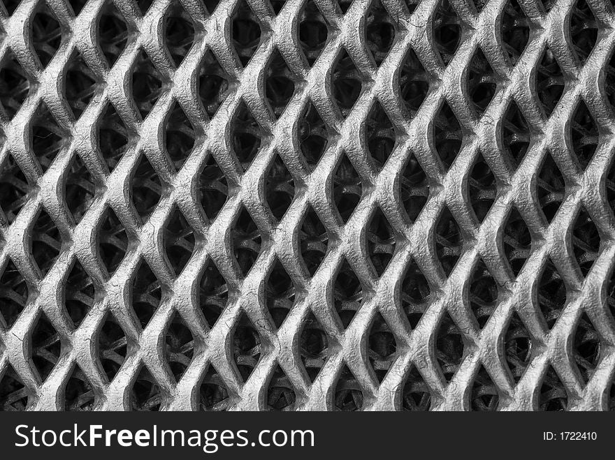 Metallic surface of a filter in black`n white. Metallic surface of a filter in black`n white