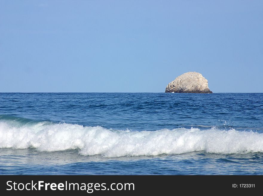 San agustinillo beach in oaxaca, mexico