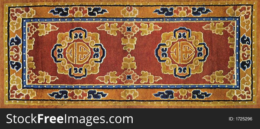 Traditional carpet pattern material texture