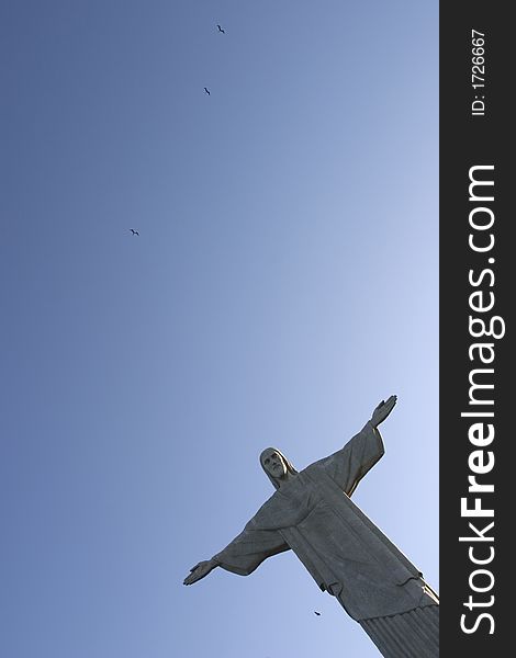 Statue of christ in Rio de janeiro. Statue of christ in Rio de janeiro