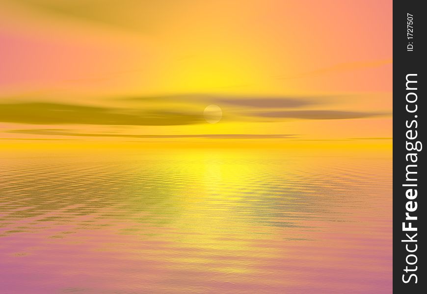 Sea and sky at sunset - digital artwork. More in my portfolio. Sea and sky at sunset - digital artwork. More in my portfolio.