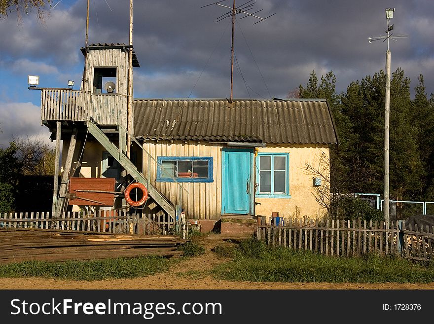 A photo of an old boat-house