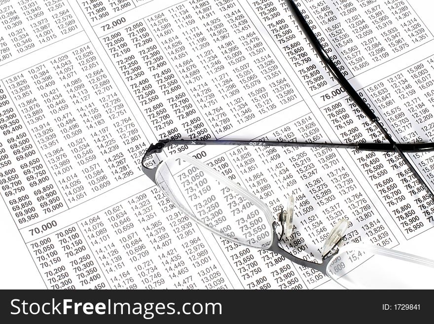 This is an image of a tax rate table and glasses. This is an image of a tax rate table and glasses.