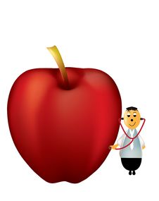 An Apple A Day Keeps The Doctor Away Stock Images