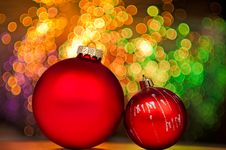 Red Christmas Baubles Stock Images Red Christmas Baubles Stock Images