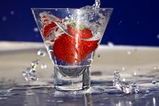 Strawberry Splash Royalty Free Stock Image Strawberry Splash Royalty Free Stock Image