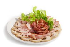 Big Group Of Thinly Sliced Meat Stock Image Big Group Of Thinly Sliced Meat Stock Image