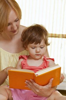 Mother With Her Daughter Reading Book Stock Images Mother With Her Daughter Reading Book Stock Images