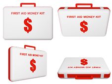 Set Of First Aid Money (dollar) Kit. Stock Image Set Of First Aid Money (dollar) Kit. Stock Image