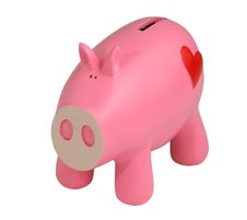 Pink Piggy Bank Stock Photos