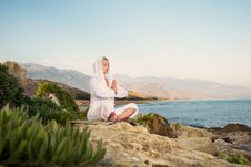 Beautiful Woman Doing Yoga Exercise Stock Photos Beautiful Woman Doing Yoga Exercise Stock Photos