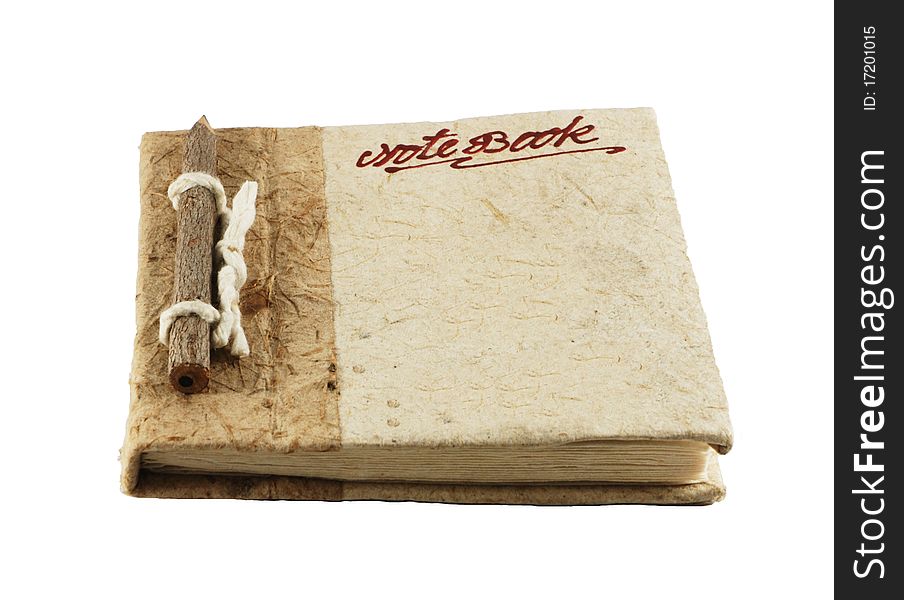 Eco-friendly notebook with pencil equipped
