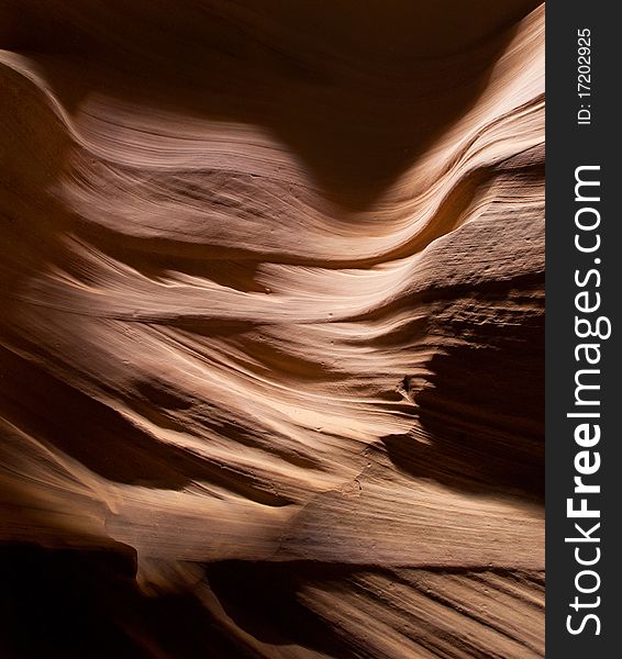 The Antelope Canyon rock formations in Page, Arizona, USA