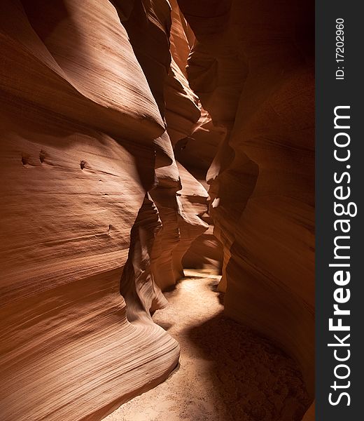 The Antelope Canyon rock formations in Page, Arizona, USA