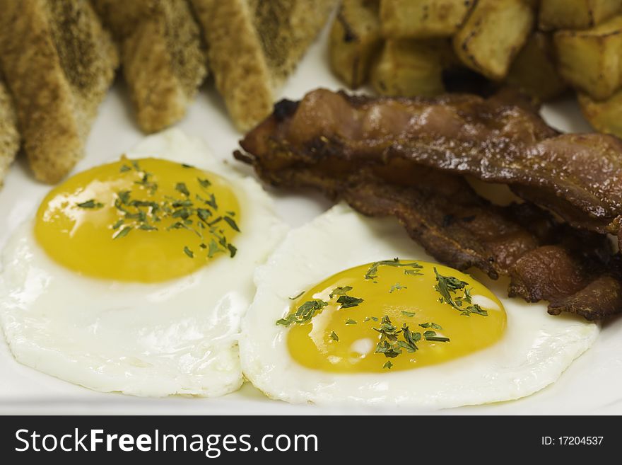 Macro breakfast egg